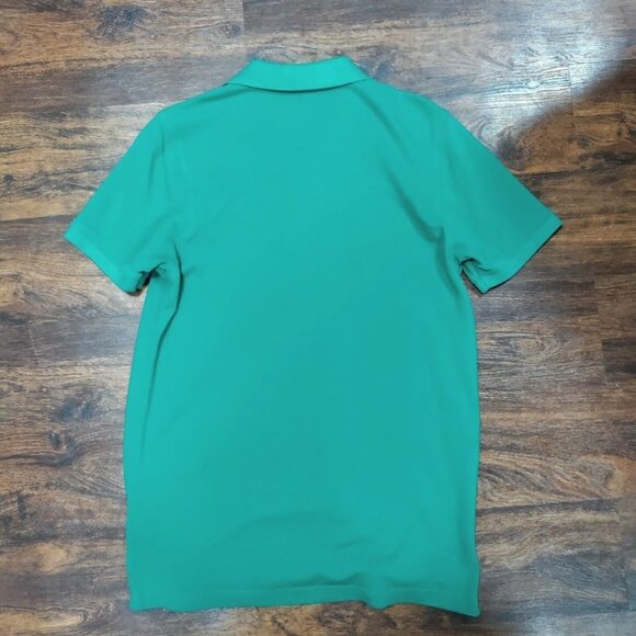 Brooks Brothers Mens Green Polo Shirt Size L Cotton Casual Classic Fit M - Picture 9 of 12